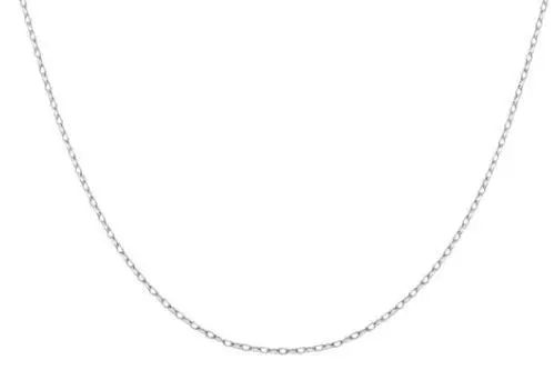 14K White Gold Cable Chain Length 15 Inches 1
