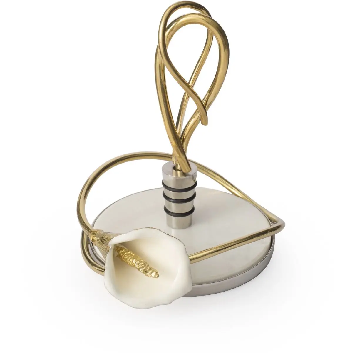Calla Lily Coaster & Stopper Set 1