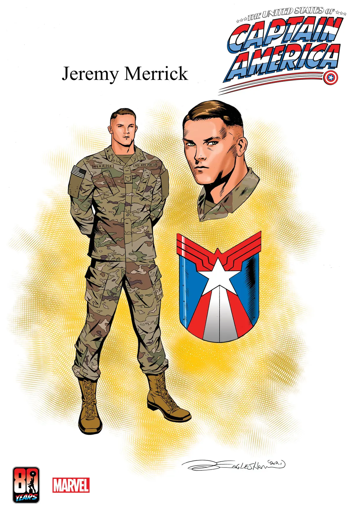 United States Captain America #5 (Of 5) Eaglesham Design Var 1