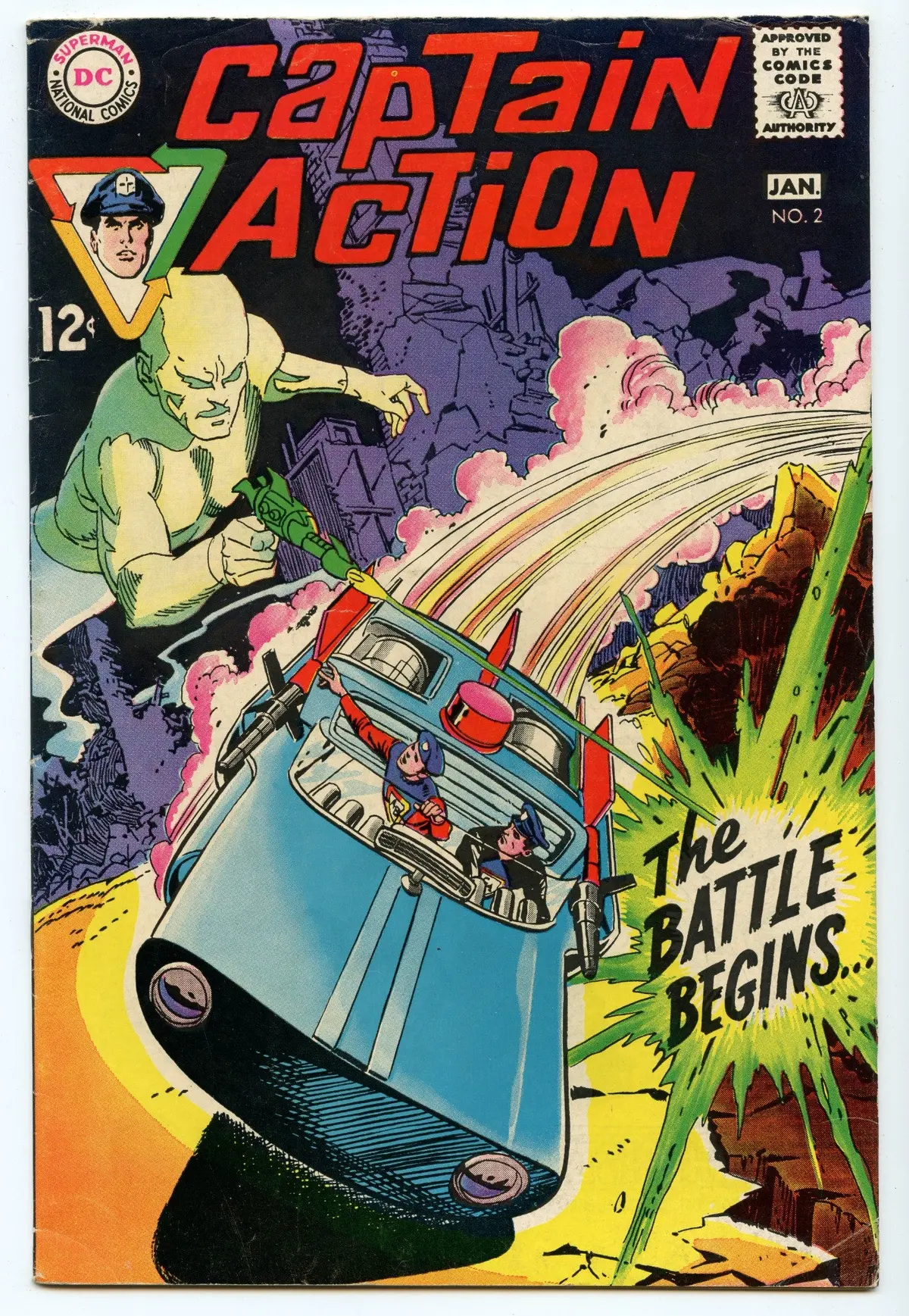 Captain Action 2 (Jan 1969) Vg+ (4.5) 1