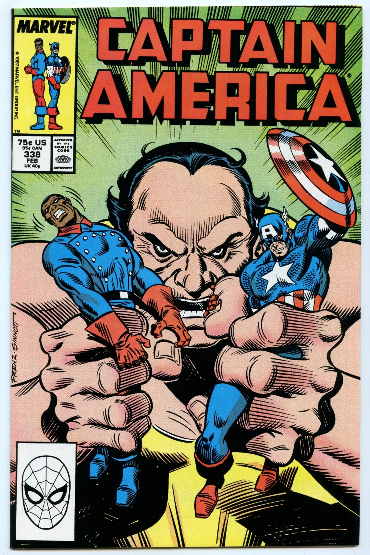 Captain America 338 (Feb 1988) Nm- (9.2) 1