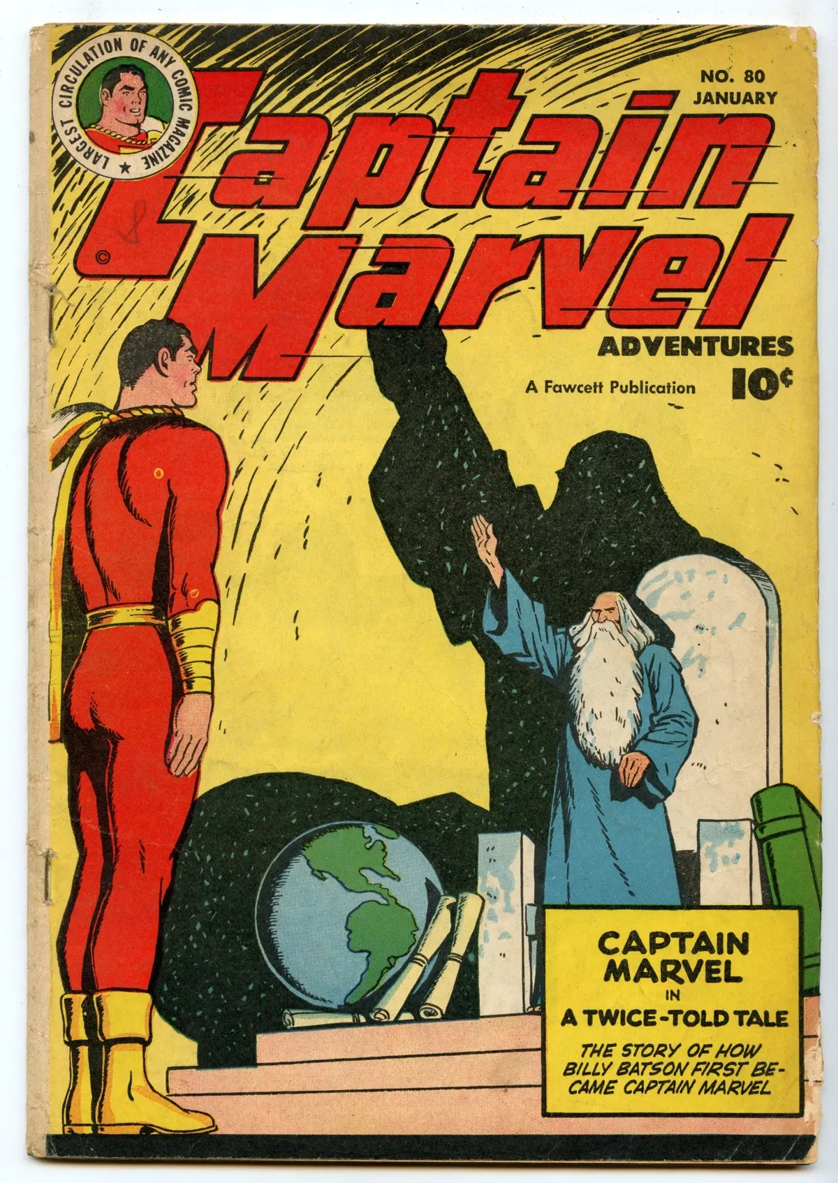 Captain Marvel Adventures 80 (Jan 1949) Vg- (3.5) - Origin Captain Marvel Retold 1