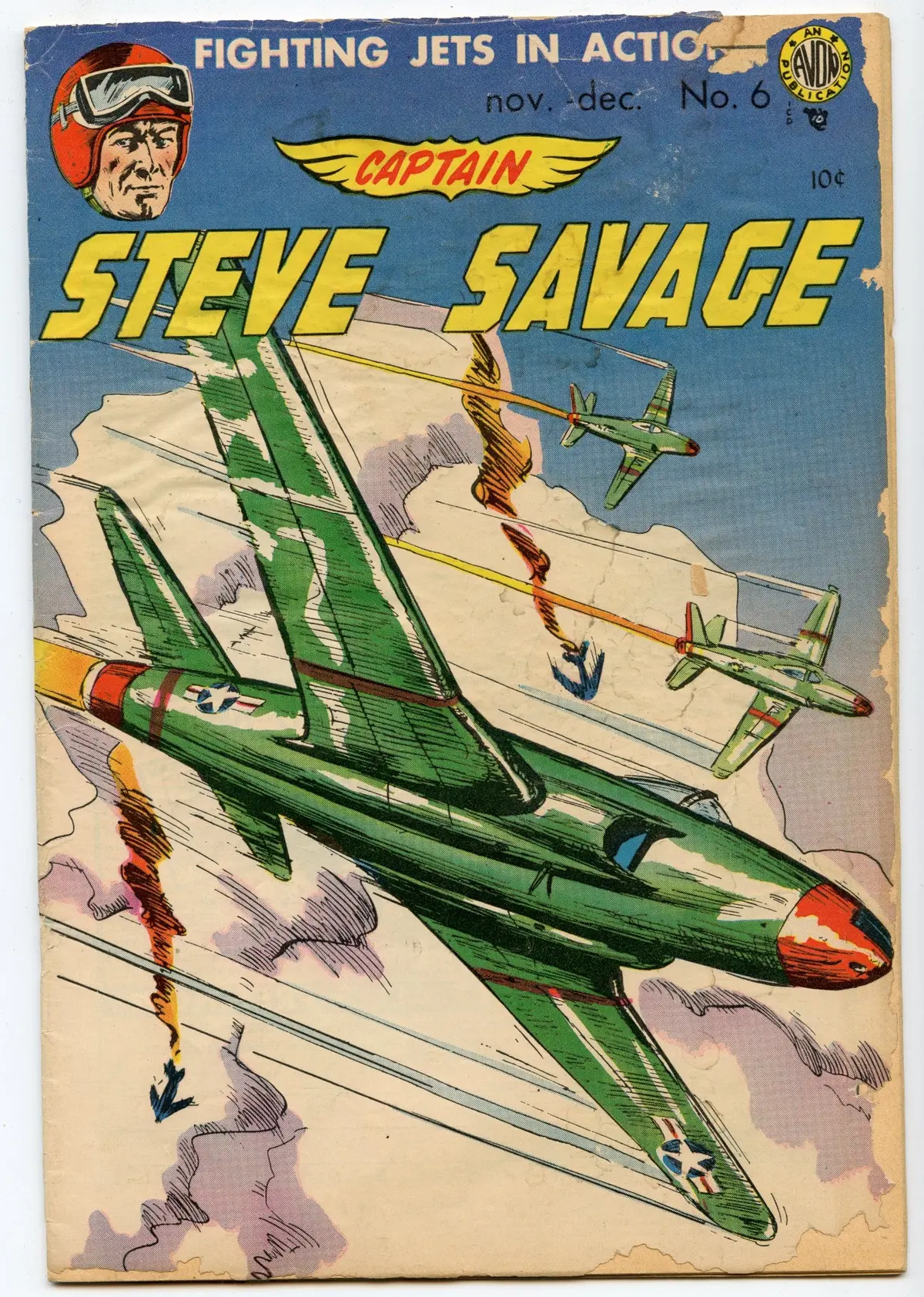 Captain Steve Savage V2 6 (Dec 1954) Gd+ (2.5) 1