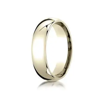14K Yellow Gold 6Mm Comfort Fit Milgrain Edge Wedding Band Size 9 1