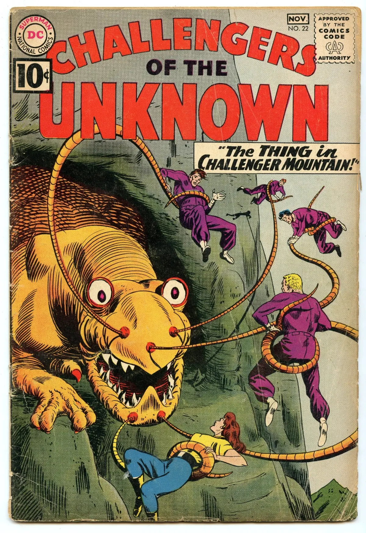 Challengers Of The Unknown 22 (Nov 1961) Vg- (3.5) 1