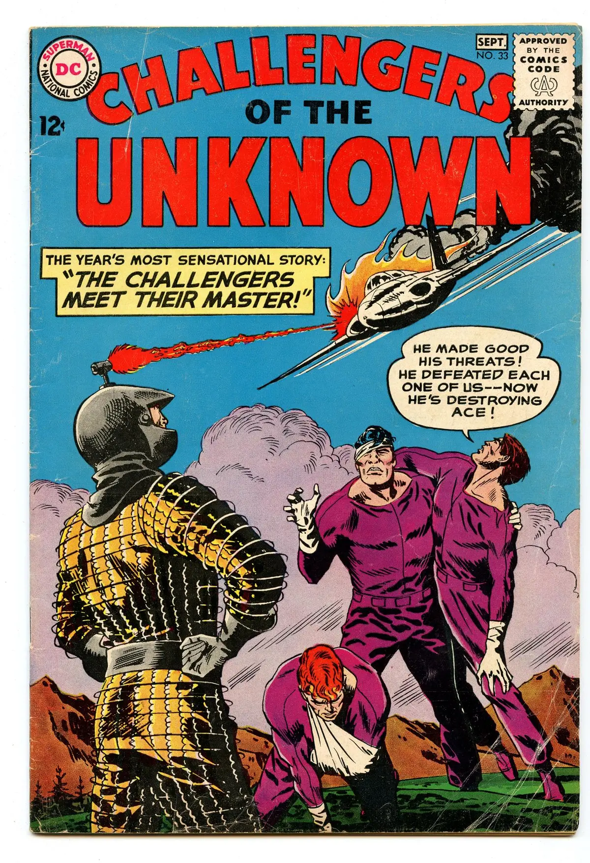 Challengers Of The Unknown 33 (Sep 1963) Vg (4.0) 1