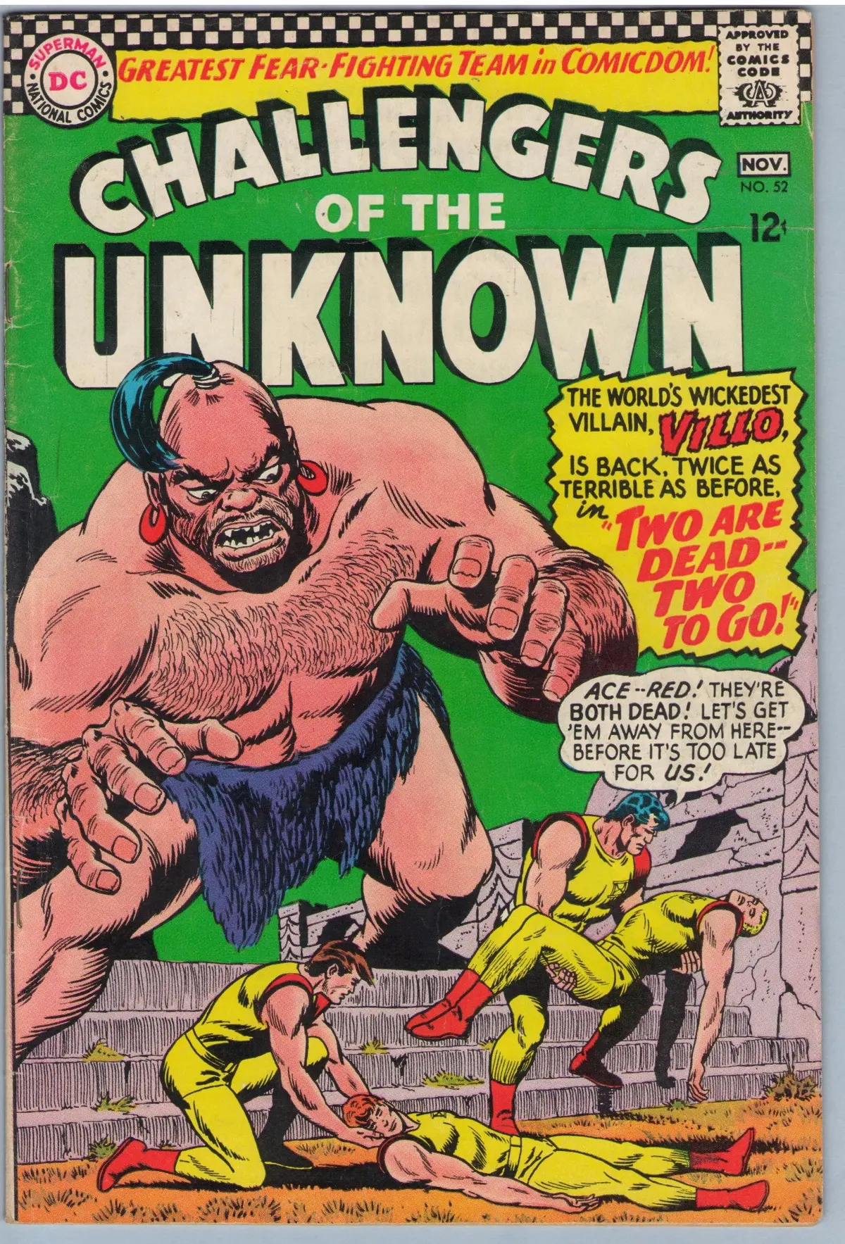 Challengers Of The Unknown 52 (Nov 1966) Vg+ (4.5) 1