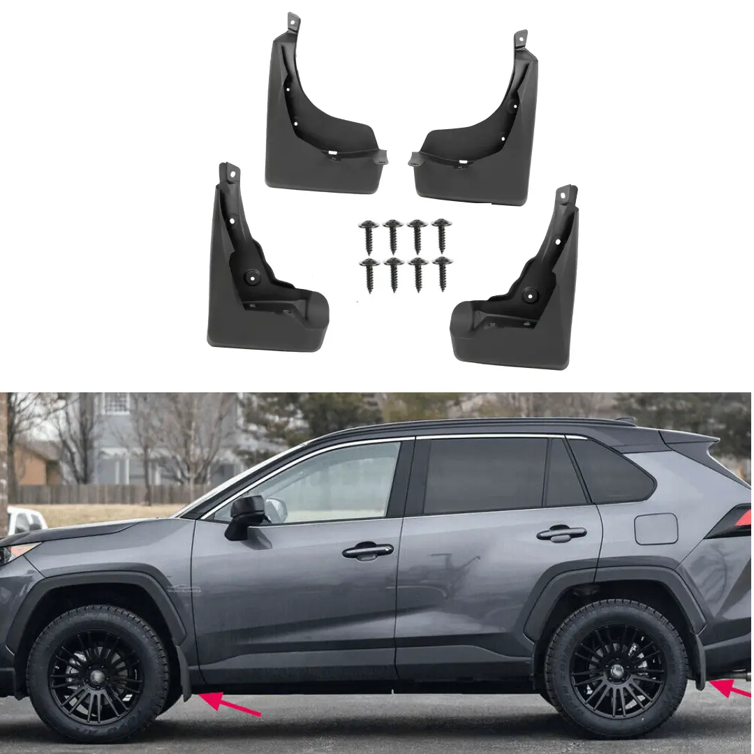Fit 2019-2026 Toyota Rav4 Set Of 4 Mud Flap Flaps Splash Guards Mudguards 1