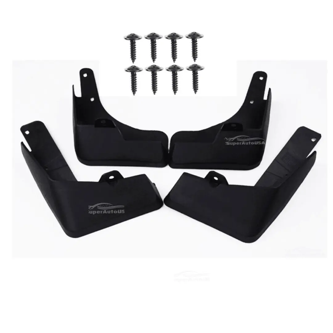 Fit 2018-2021 Toyota C-Hr Chr 4Pcs Black Mud Flaps Mudguard Dirt Fender Cover Set 1