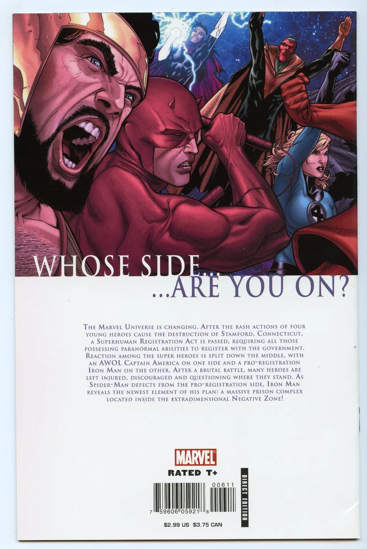 Civil War 6 (Dec 2006) Nm- (9.2) 2