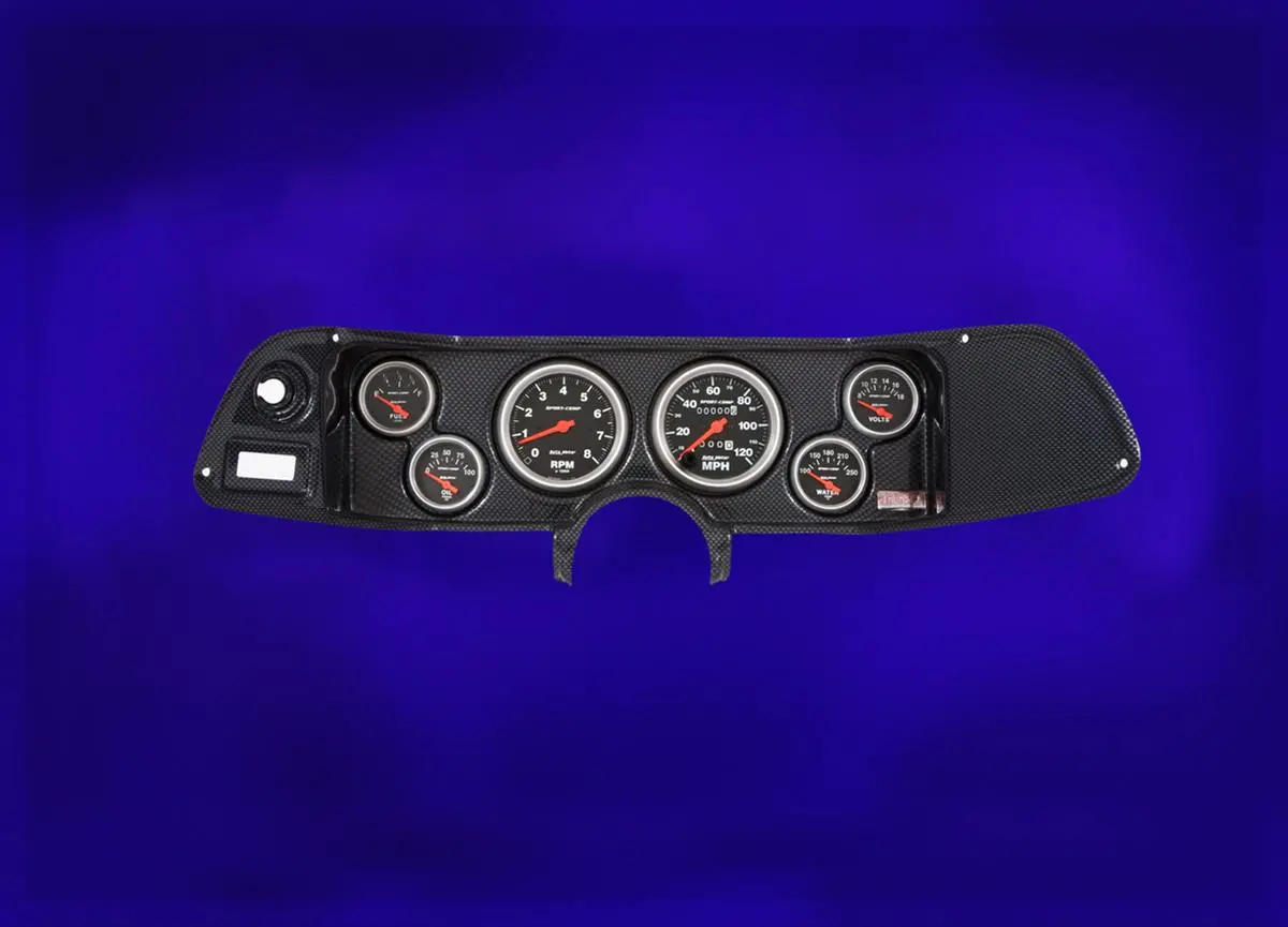 Classic Thunder Road 101700113 Dash Panel With Autometer Gauges 1