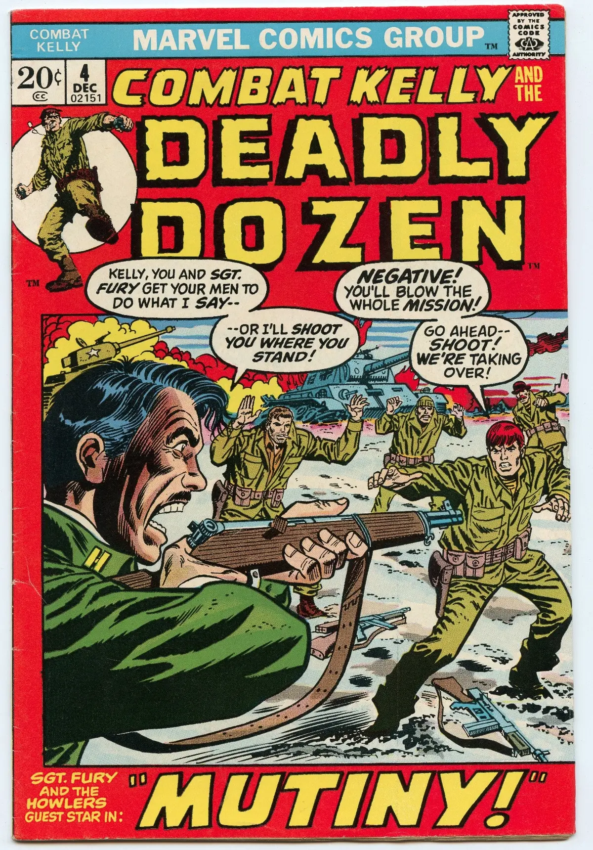 Combat Kelly 4 (Dec 1972) Fi- (5.5) 1