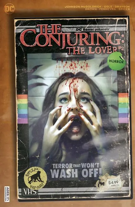 Dc Horror Presents The Conjuring The Lover #2 (Of 5) Cvr B Ryan Brown Vhs Tribute Card Stock Var (Mr) 1