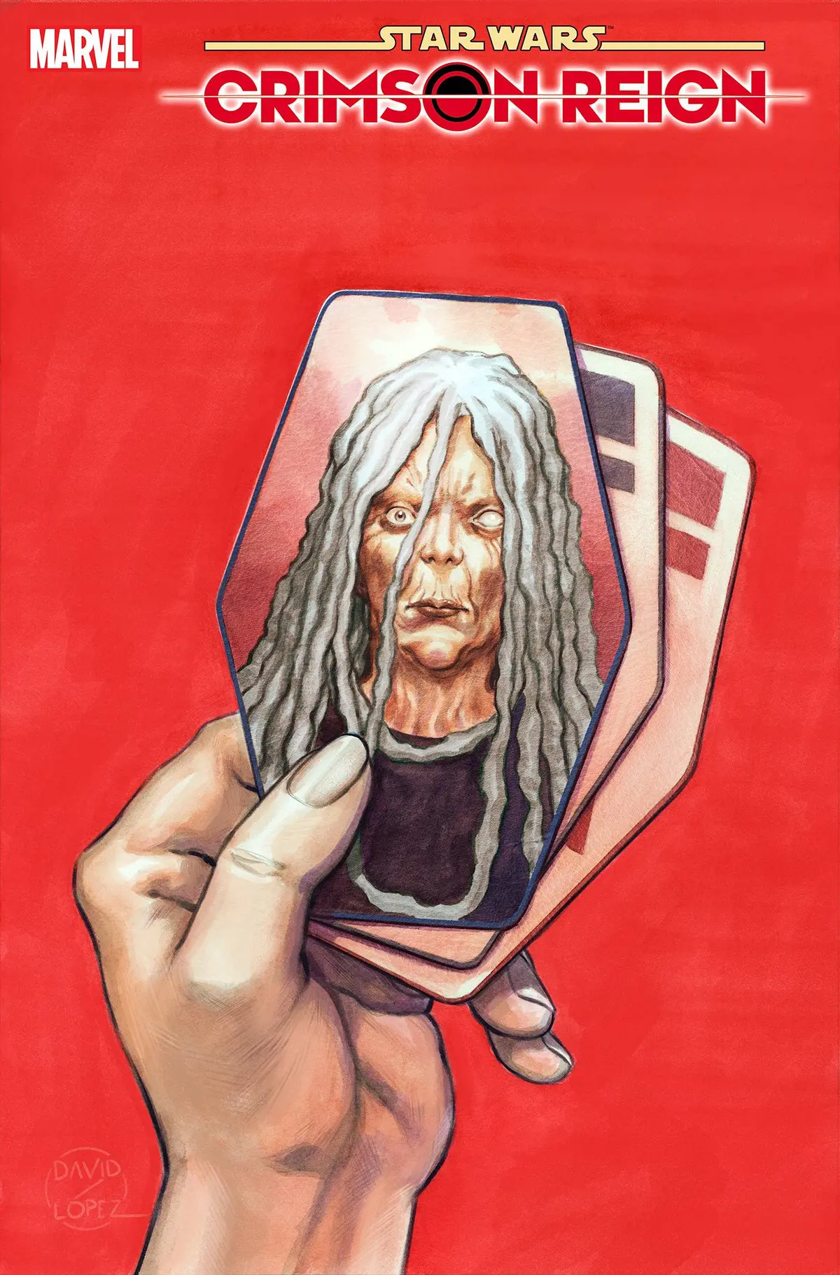 Star Wars Crimson Reign #3 (Of 5) Lopez Sabacc Card Var 1