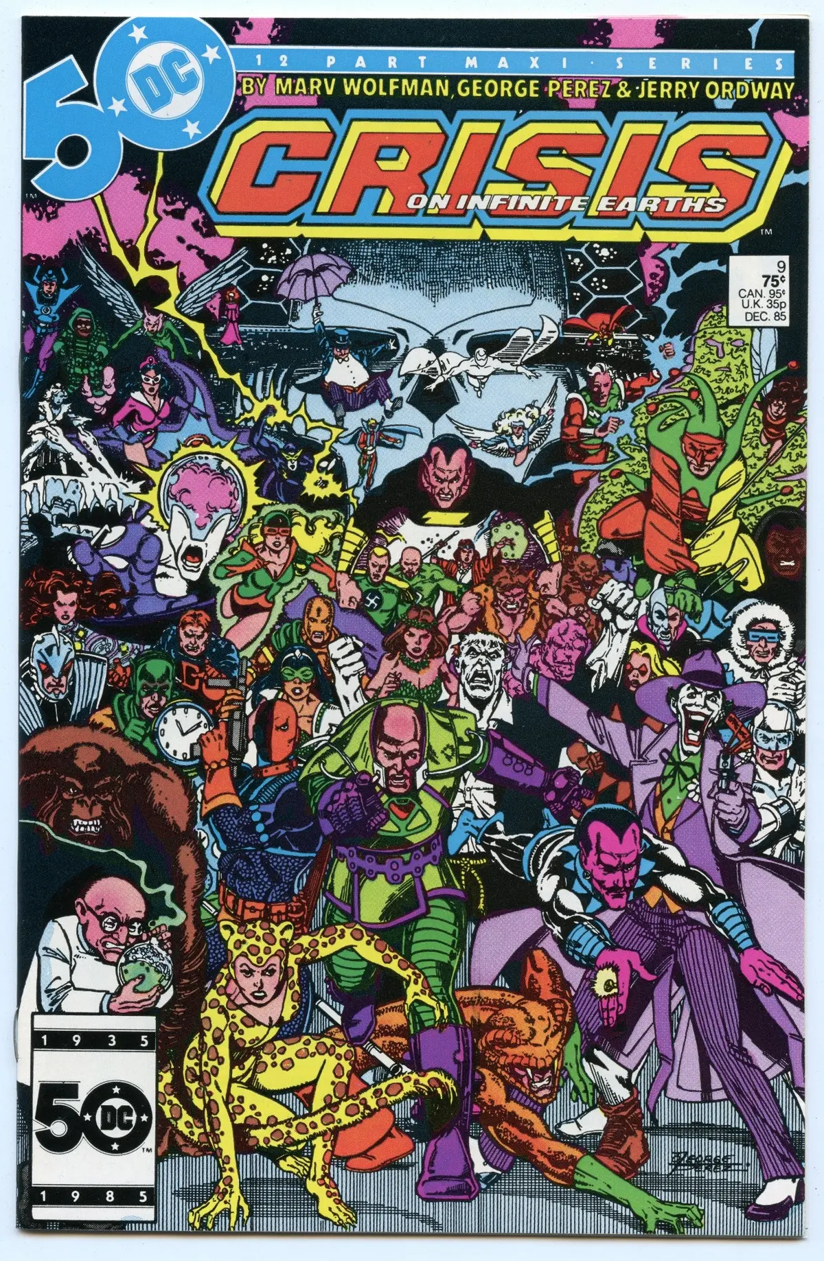 Crisis On Infinite Earths 9 (Dec 1985) Vf+ (8.5) 1