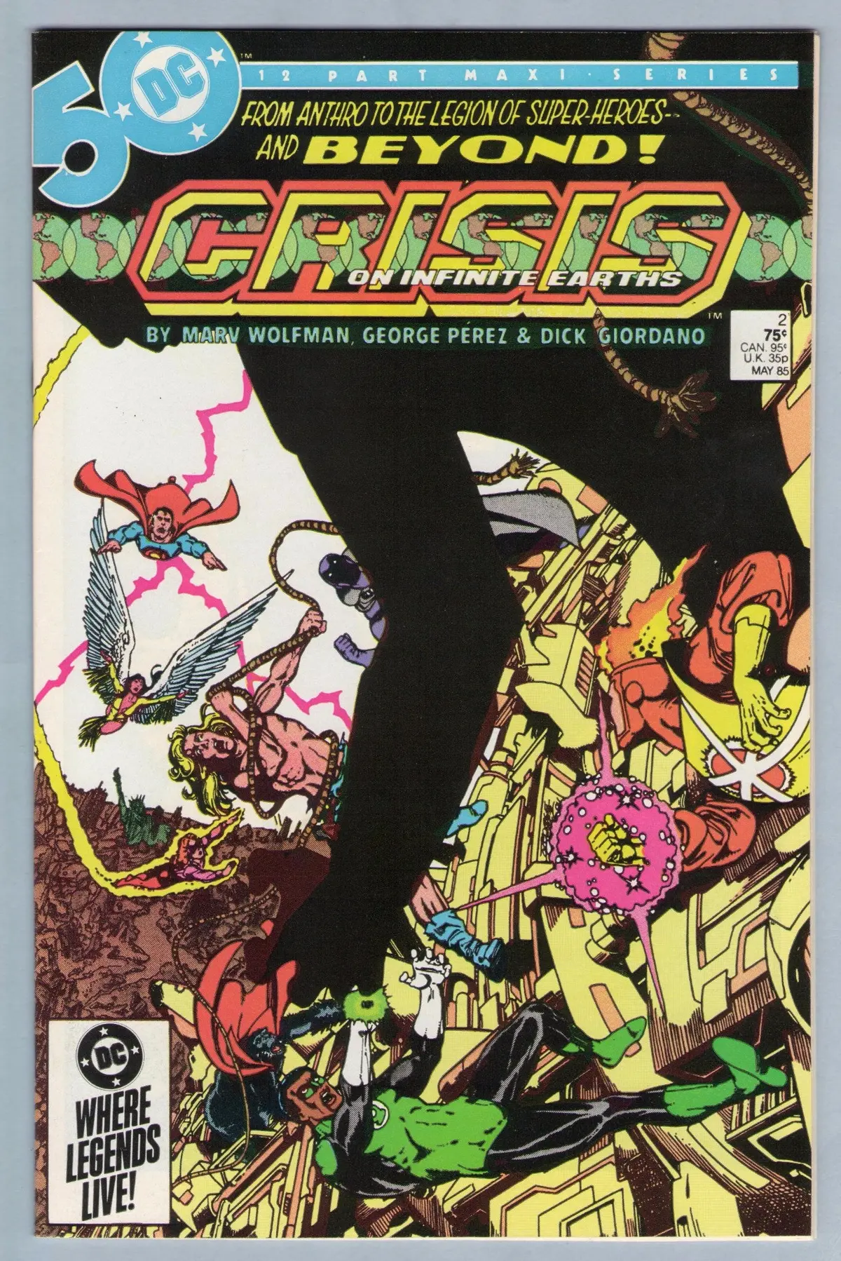 Crisis On Infinite Earths 2 (May 1985) Nm- (9.2) 1