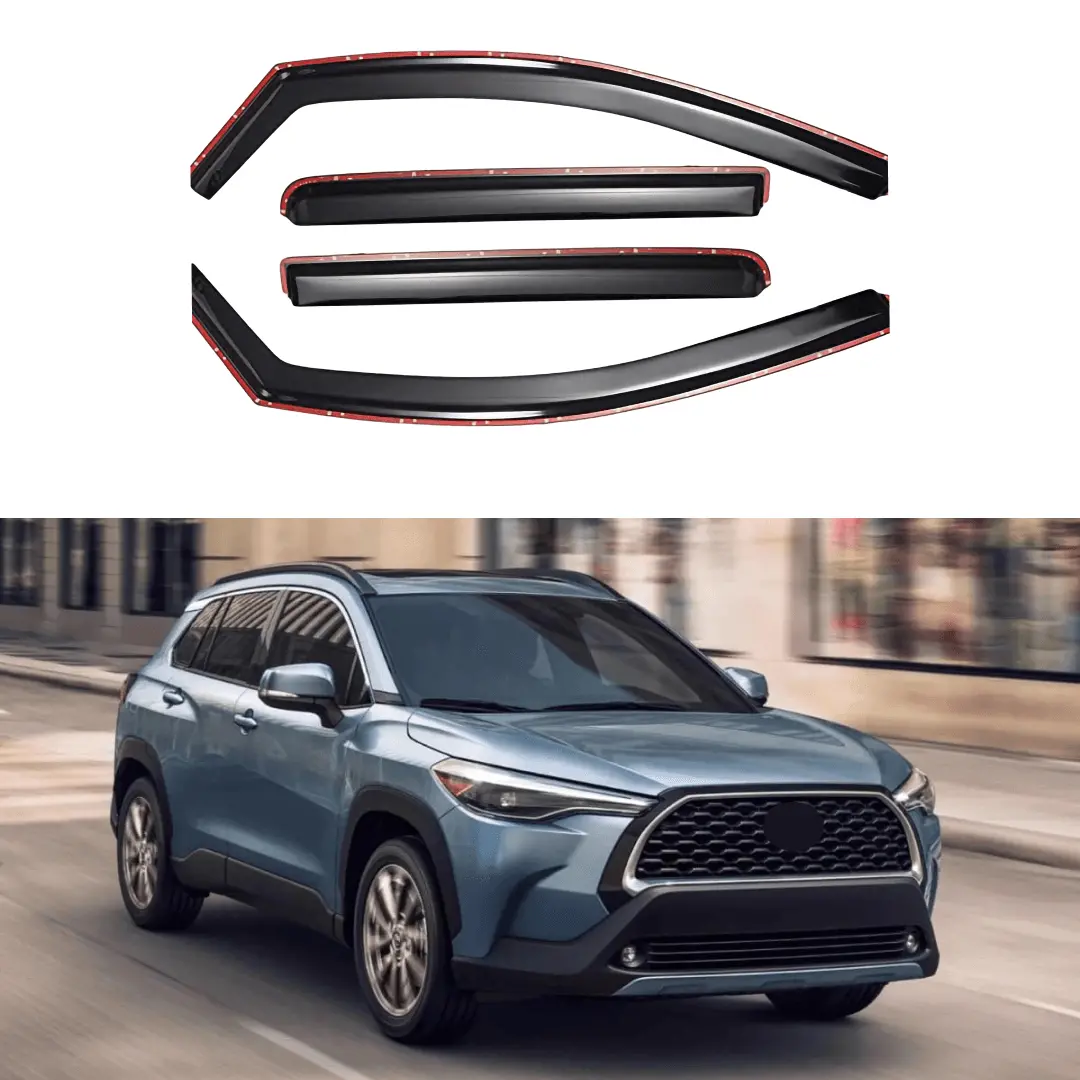 Fits 22-Up Corolla Cross In-Channel Vent Window Visor Rain Wind Guard Deflectors 1