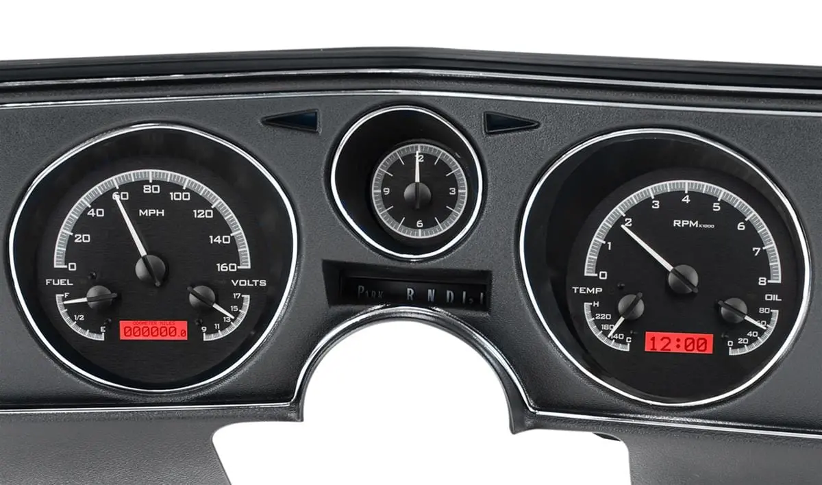 Dakota Digital Vhx-69C-Cva-K-R Analog Gauge Cluster With Modern Electronics 1