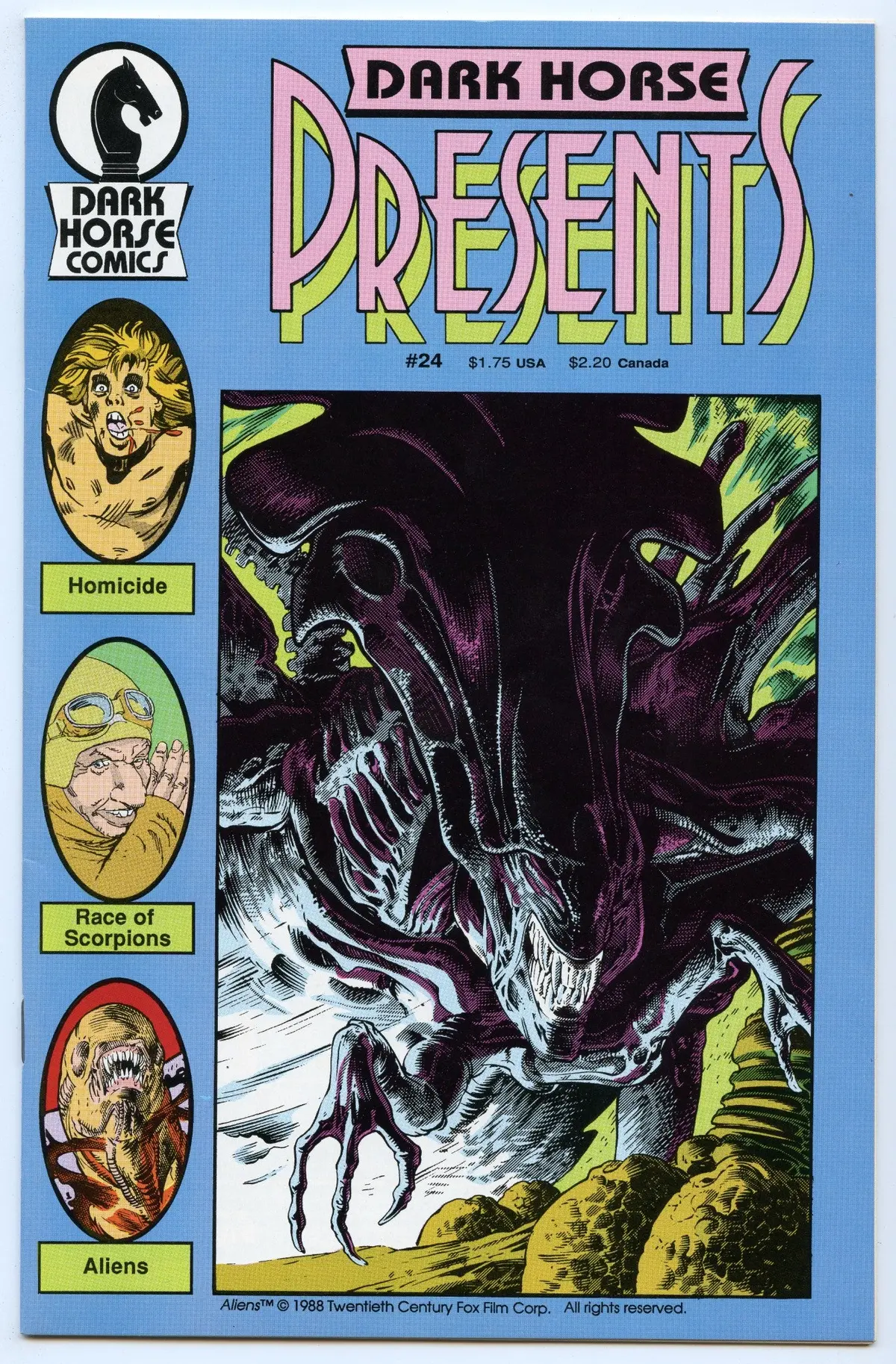 Dark Horse Presents 24 (Nov 1988) Nm- (9.2) - 1St Aliens 1