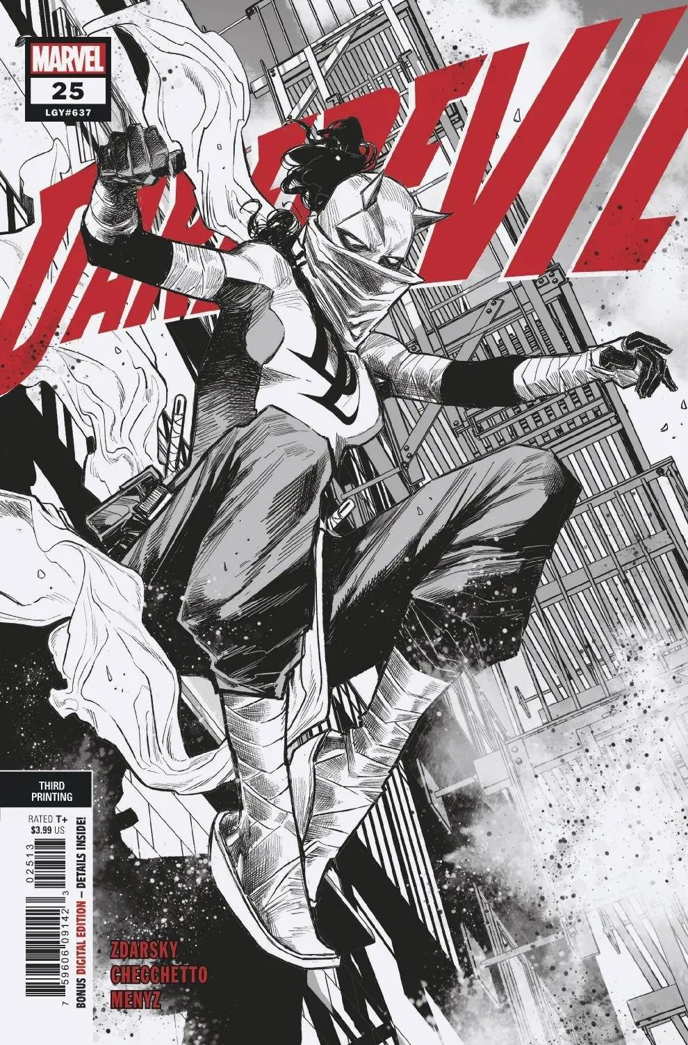 Daredevil #25 3Rd Print Checchetto Var 1