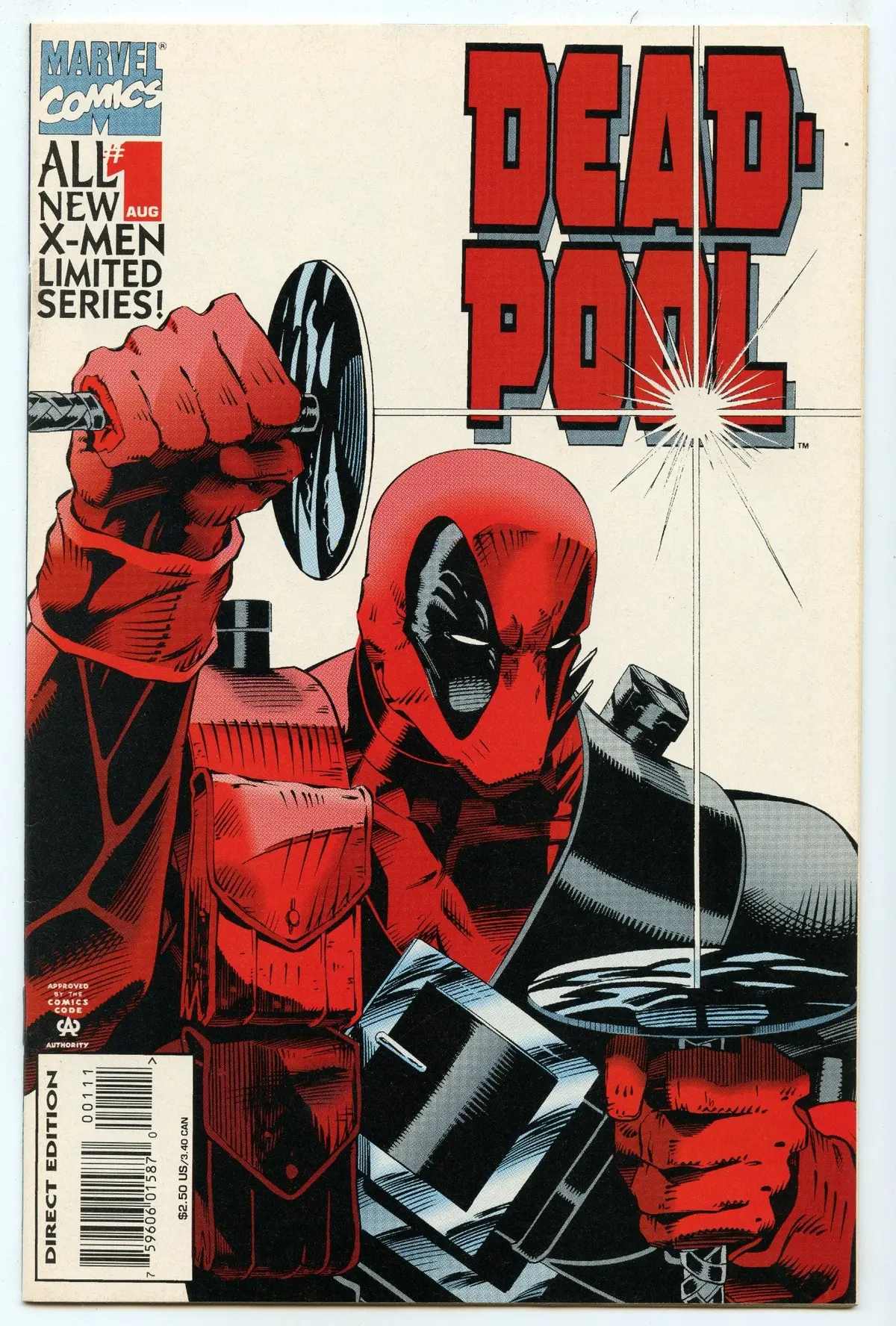 Deadpool Mini 1 (Aug 1994) Nm- (9.2) - Mark Waid's 1St Marvel Work 1