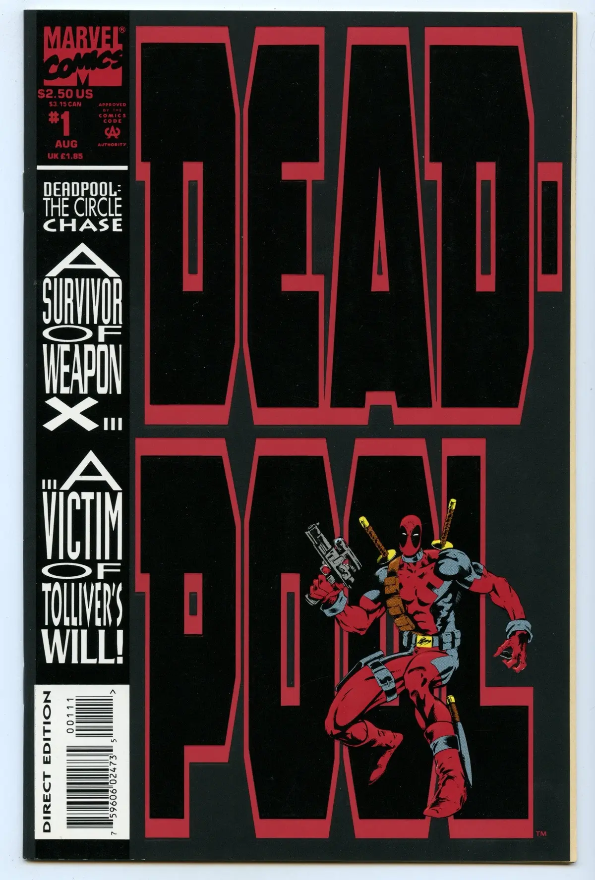 Deadpool: The Circle Chase 1 (Aug 1993) Nm- (9.2) 1