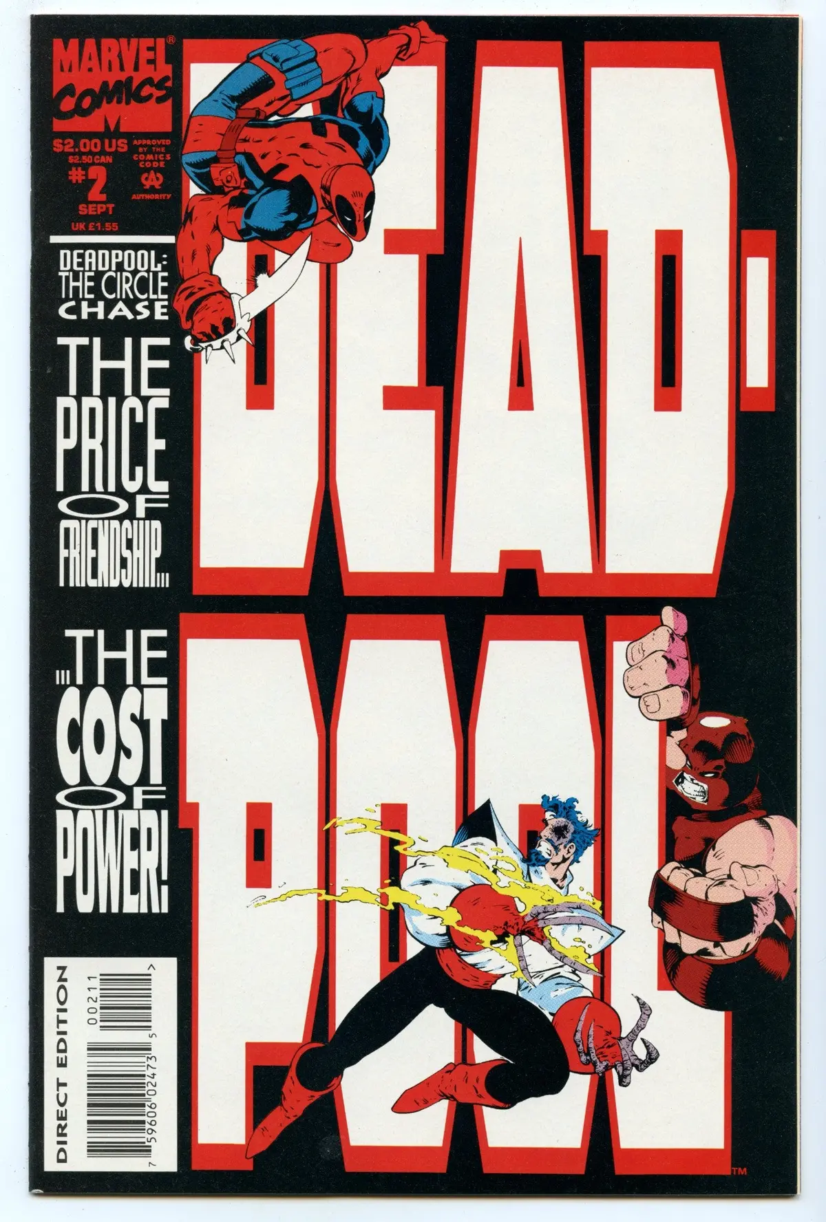 Deadpool: The Circle Chase 2 (Sep 1993) Nm- (9.2) 1