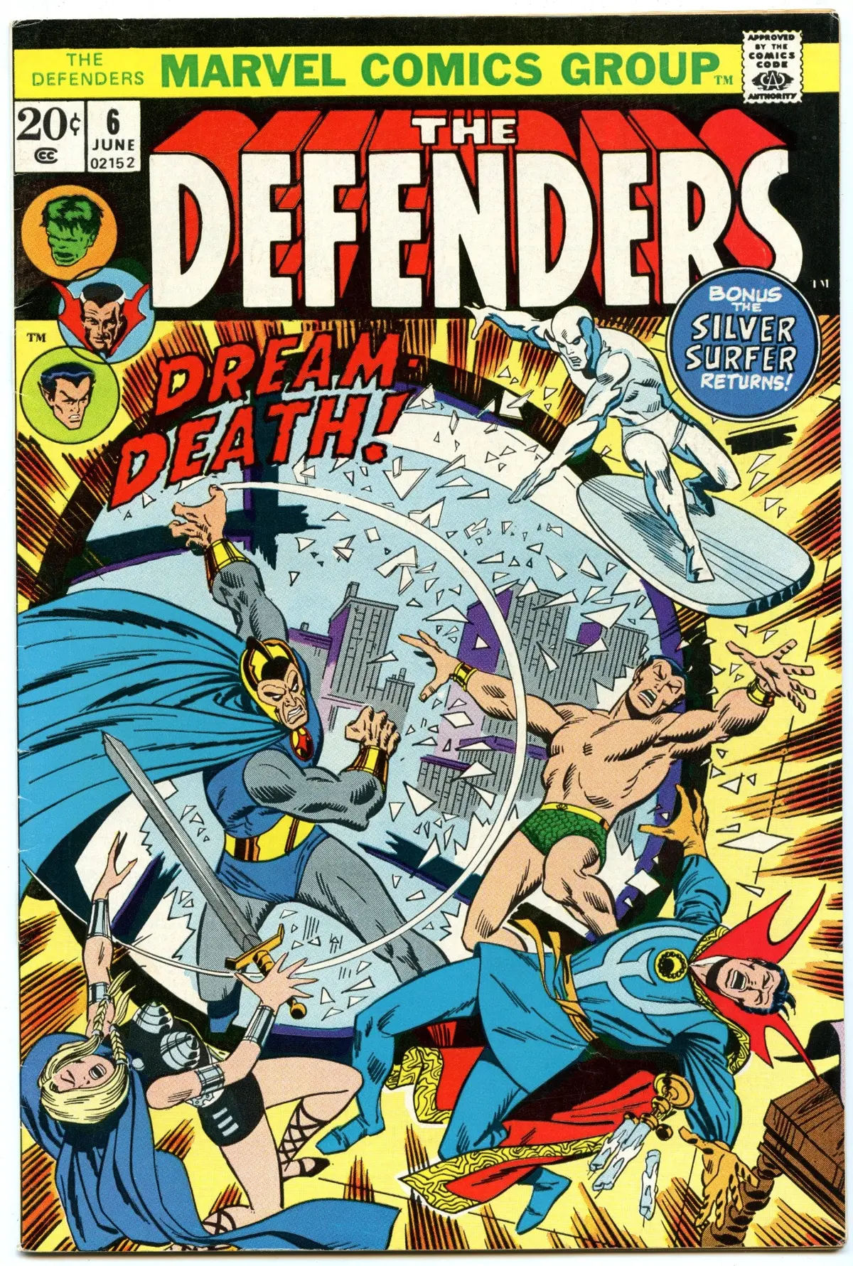 Defenders 6 (Jun 1973) Fi/Vf (7.0) 1