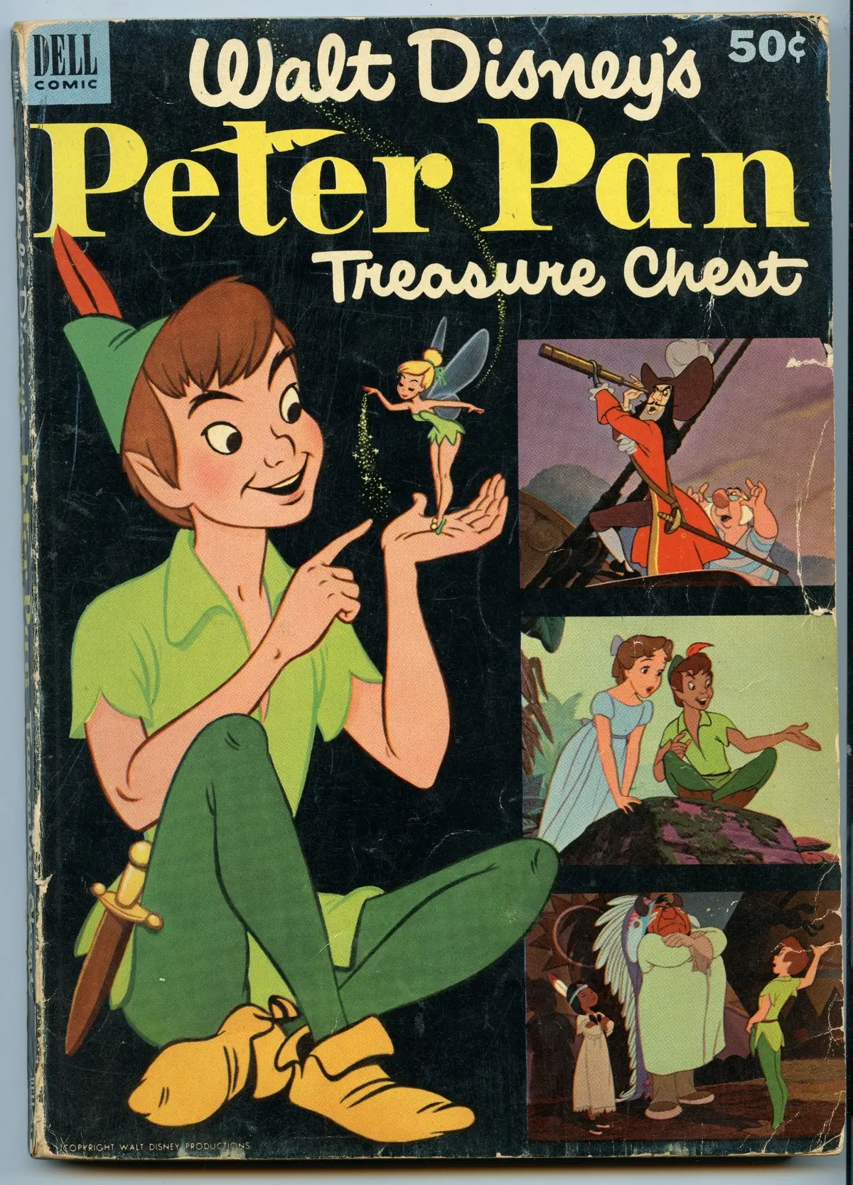 Dell Giant Comics - Peter Pan's Treasure Chest 1 (Jan 1953) Gd/Vg (3.0) 1