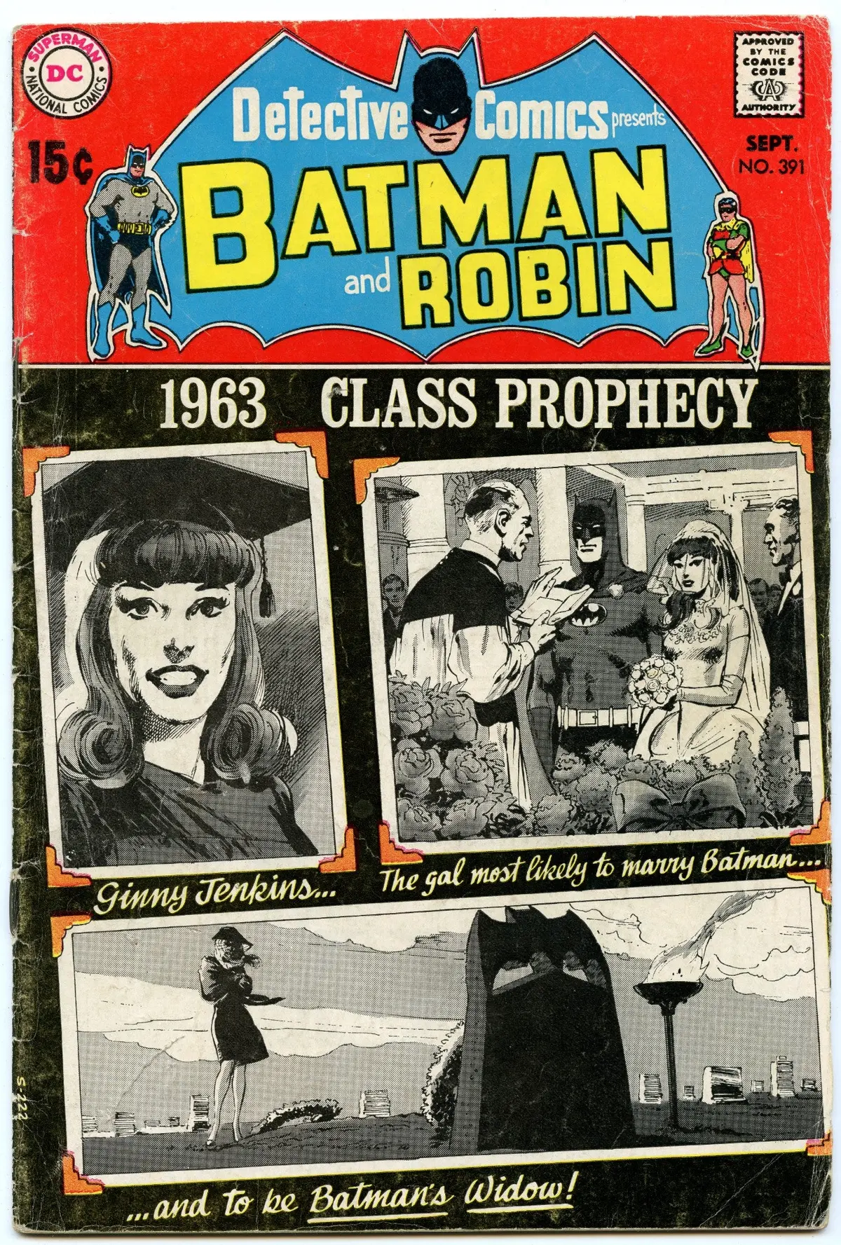 Detective Comics 391 (Sep 1969) Vg- (3.5) 1