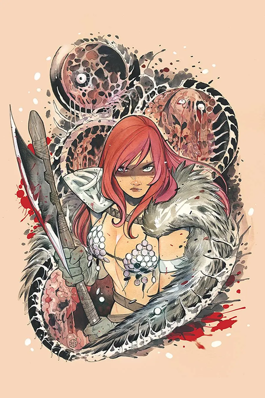 Die!Namite #1 Momoko Red Sonja Ltd Virgin Cvr 1
