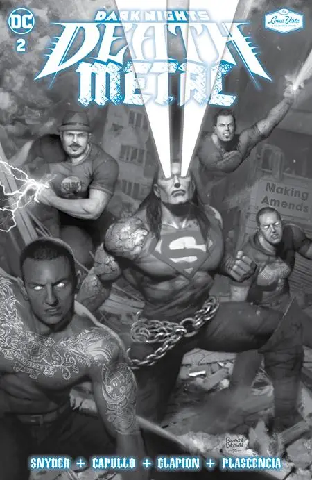 Dark Nights Death Metal #2 2Nd Print Soundtrack Spec Ed Grey Daze With Flexi Single Featuring Anything 1