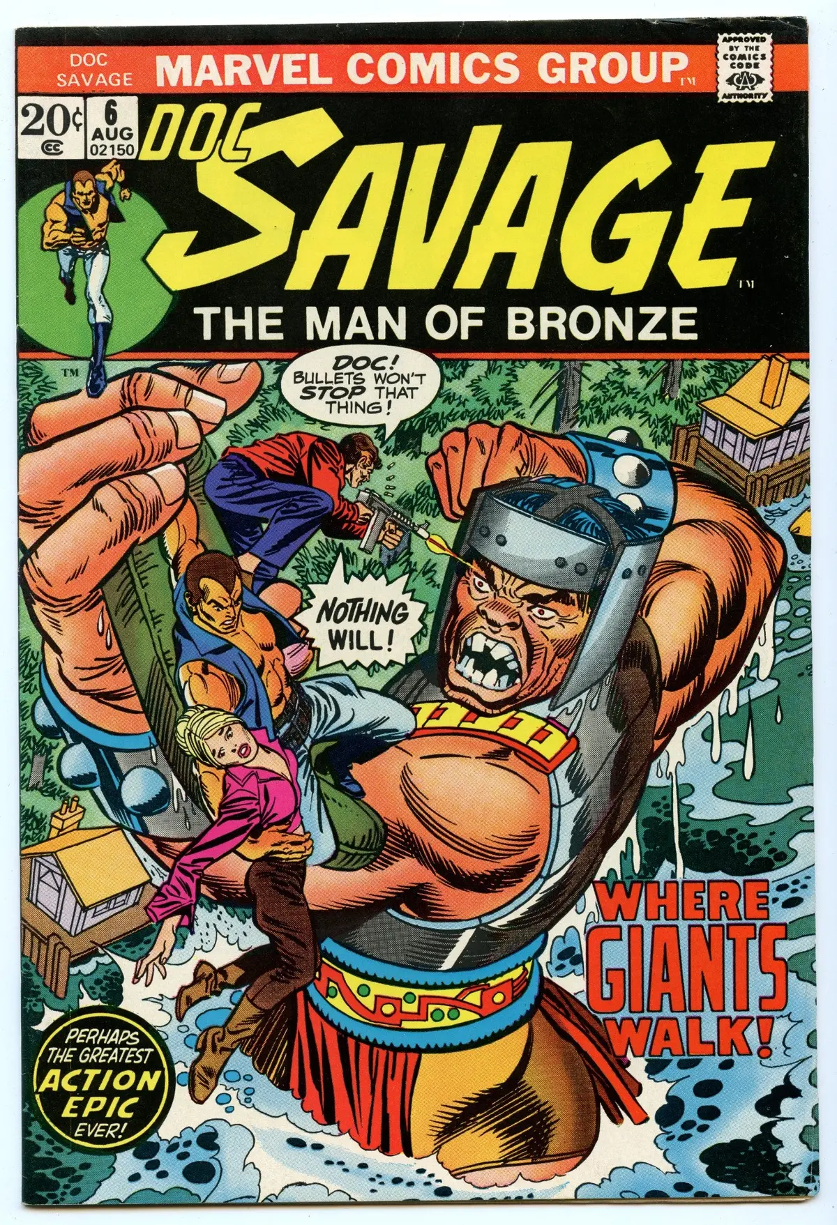 Doc Savage 6 (Aug 1973) Vg/Fi (5.0) 1