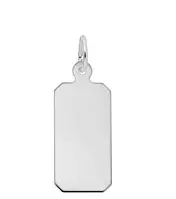 Sterling Silver Dog Tag Charm 1
