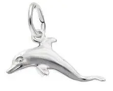 Sterling Silver Dolphin Charm 1