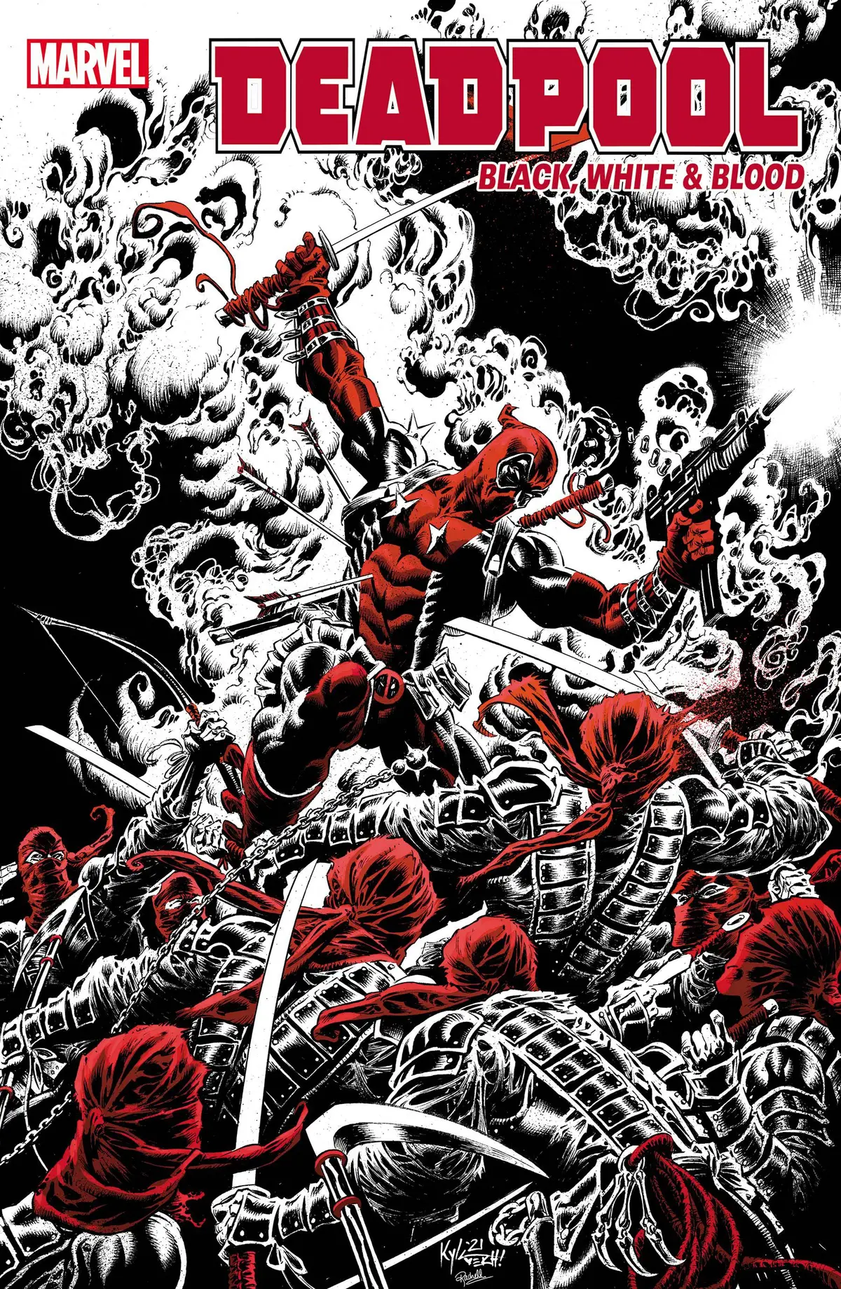 Deadpool Black White Blood #1 (Of 5) Hotz Var 1
