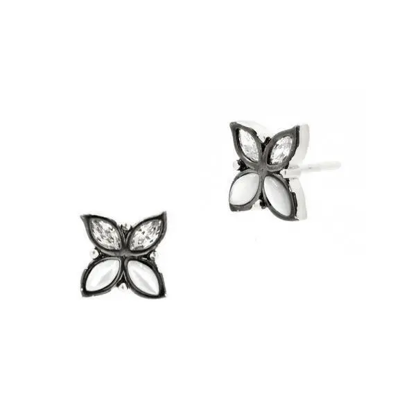 Frieda Rothman Fleur Bloom Leaflet Stud Earrings 1