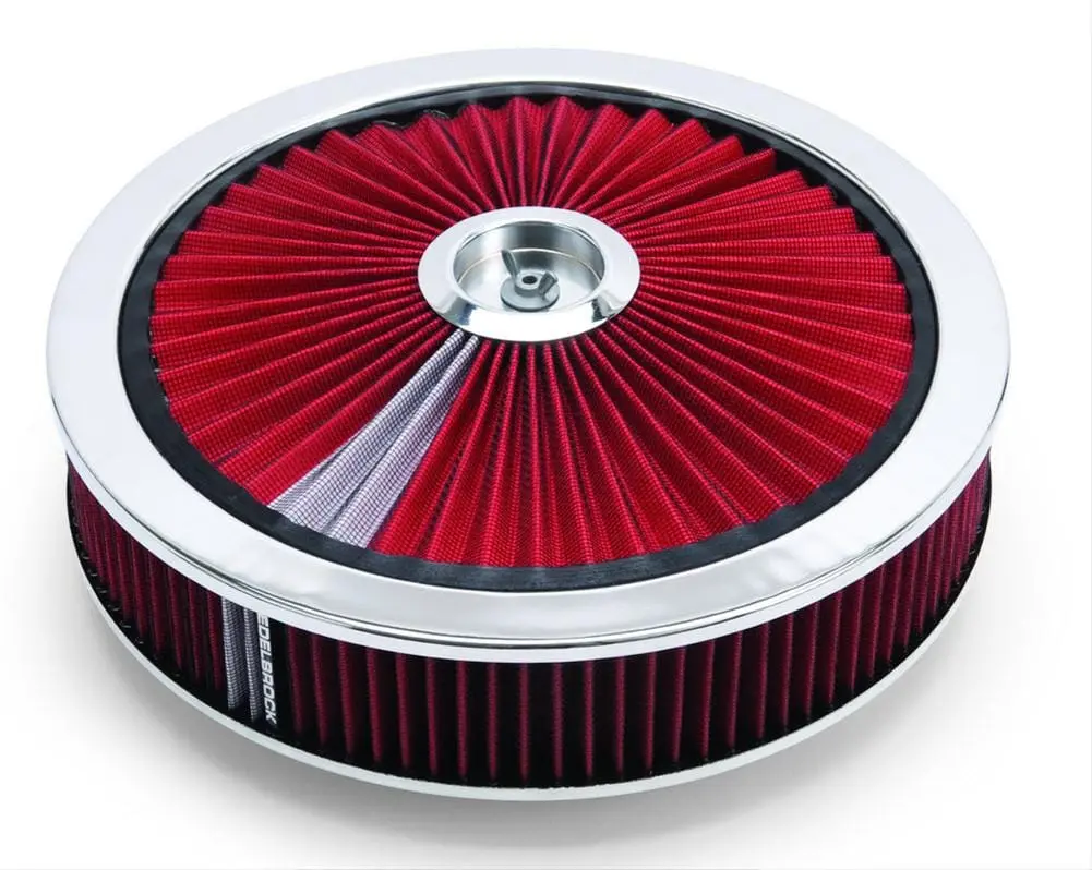 Edelbrock Pro-Flo High-Flow Air Cleaner – 14-Inch Round, Black Finish (43660) 1
