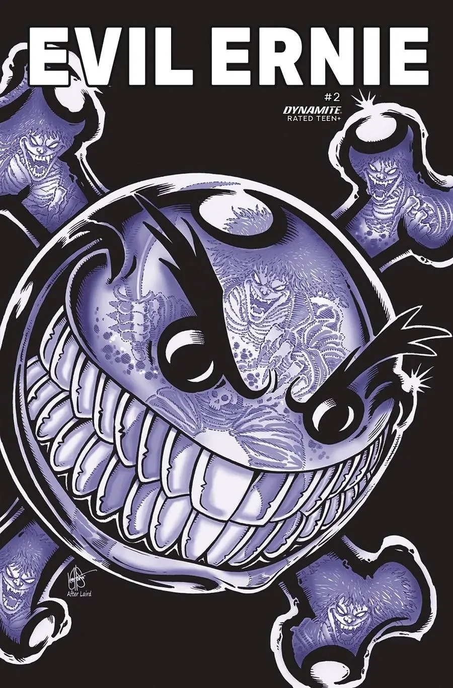 Evil Ernie #2 Cvr G Foc Tmnt Homage Haeser Original 1