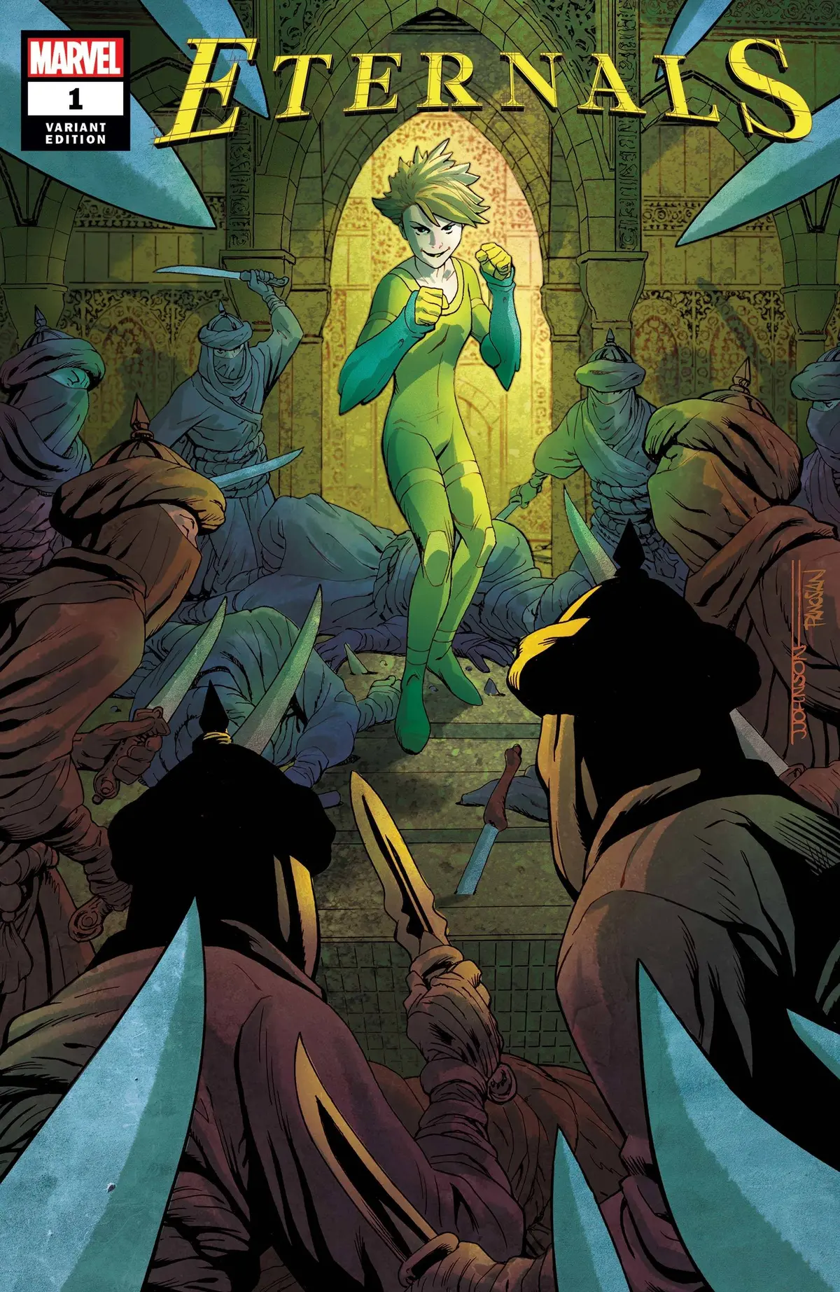 Eternals #1 Jeff Johnson Var 1