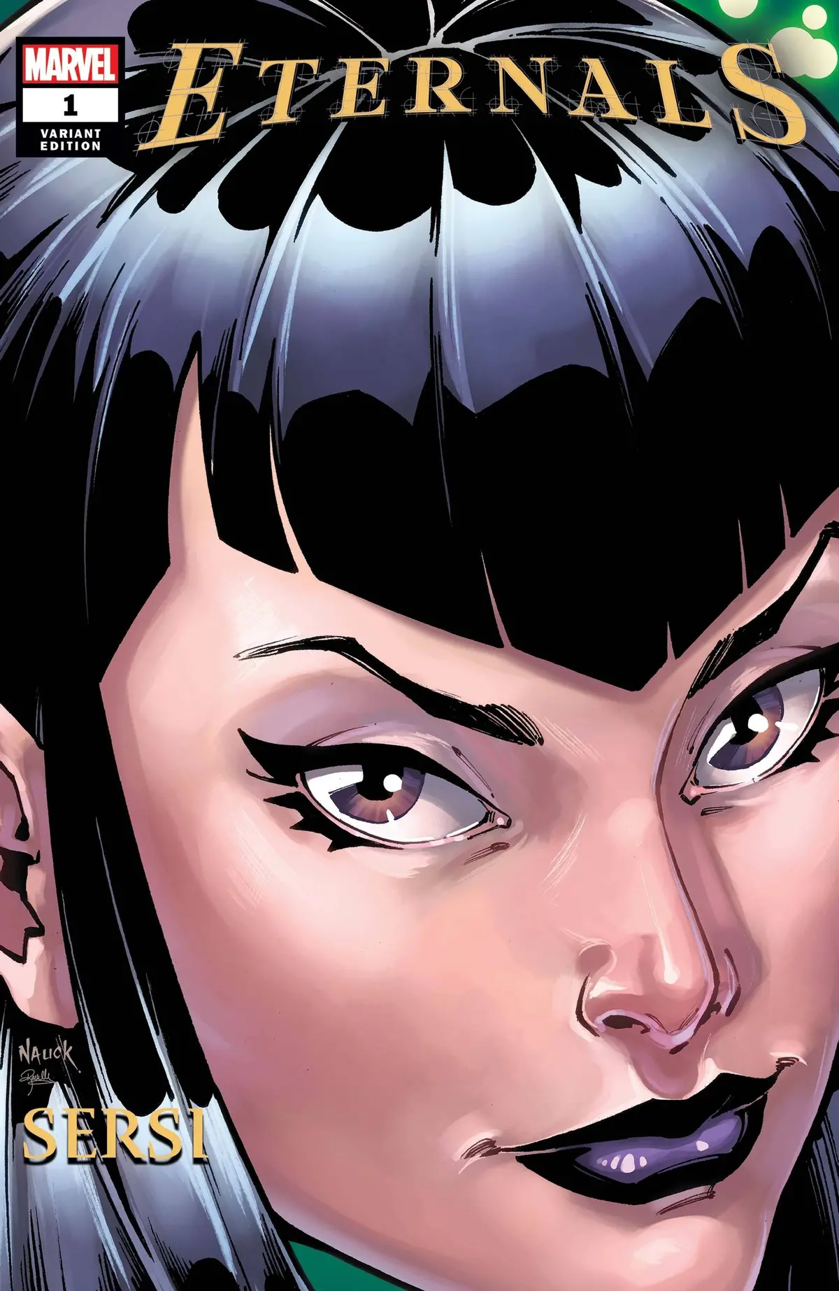Eternals #1 Nauck Headshot Var 1