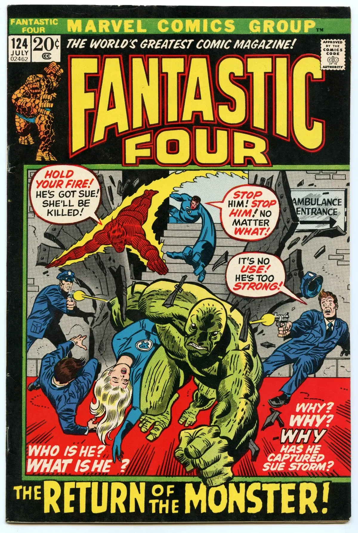 Fantastic Four 124 (Jul 1972) Fi+ (6.5) 1