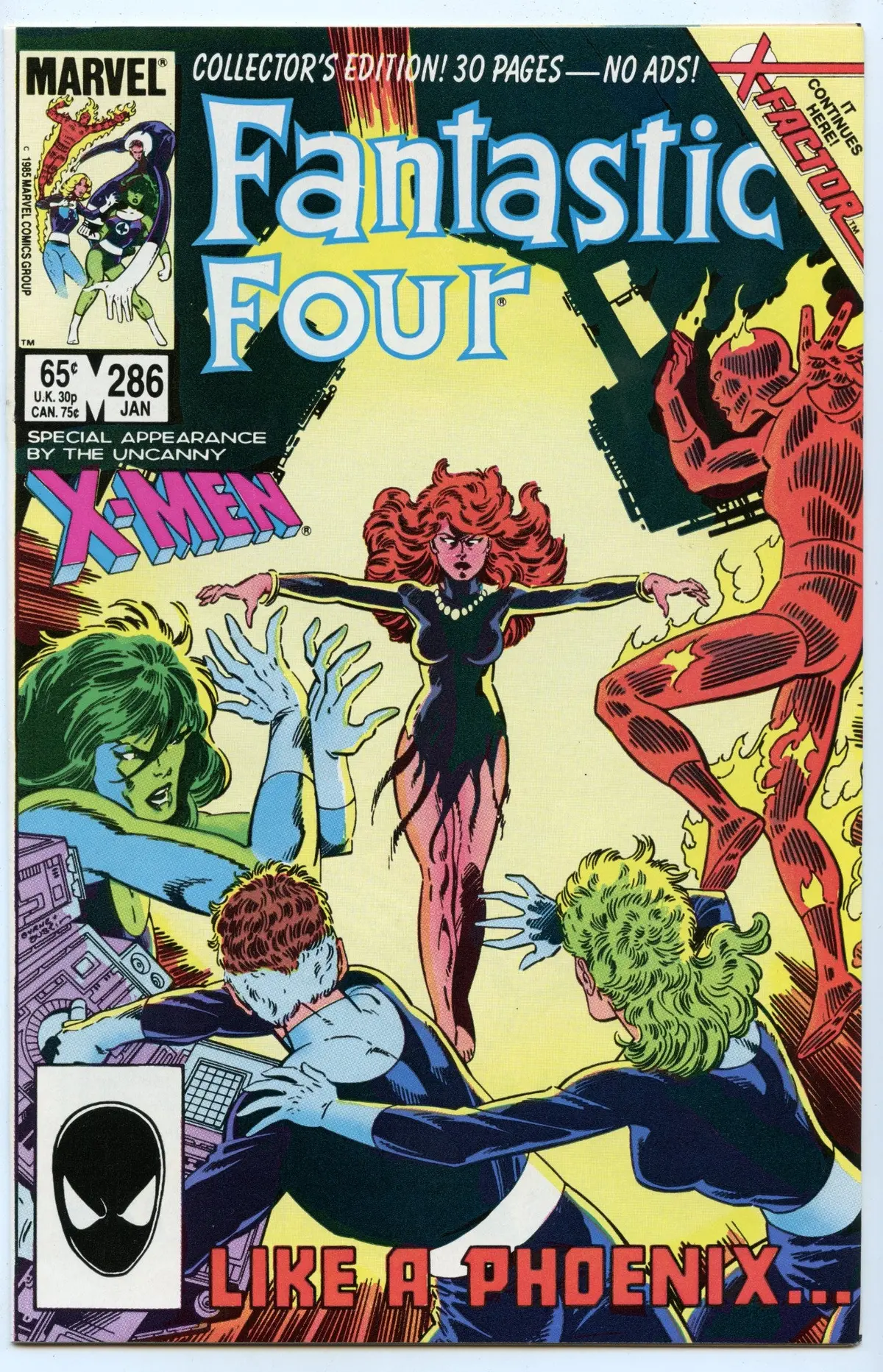 Fantastic Four 286 (Jan 1986) Nm- (9.2) - 2Nd Appearance X-Factor 1