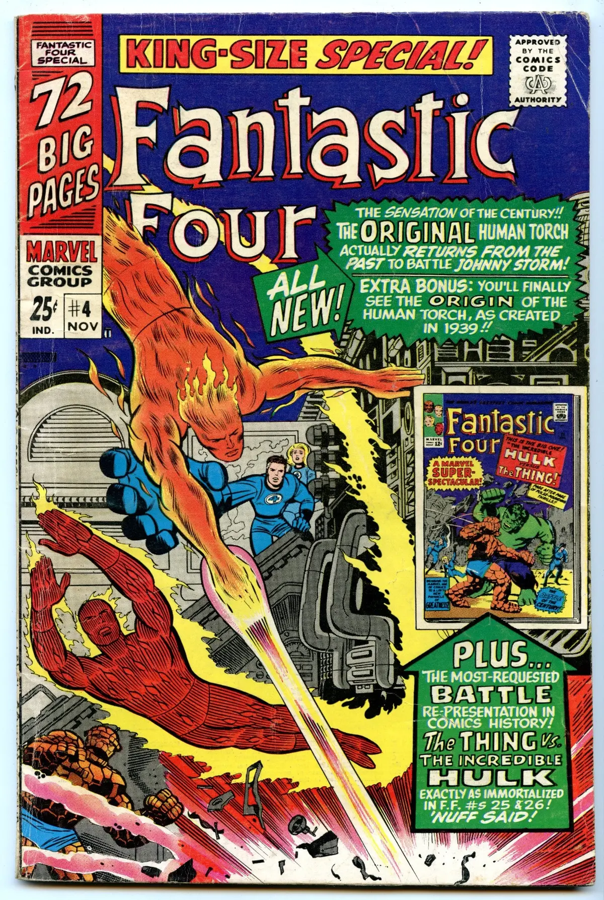 Fantastic Four King-Size Special 4 (Nov 1966) Vg (4.0) 1