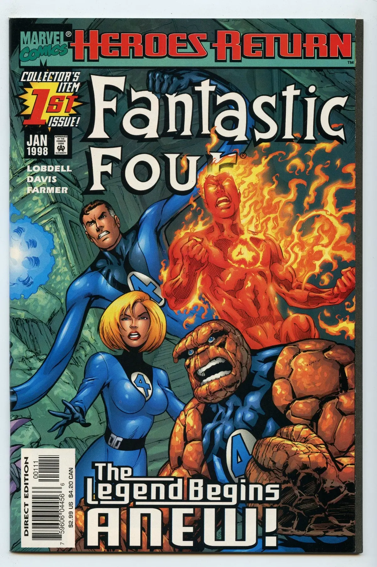 Fantastic Four 1 (Jan 1998) Nm- (9.2) 1