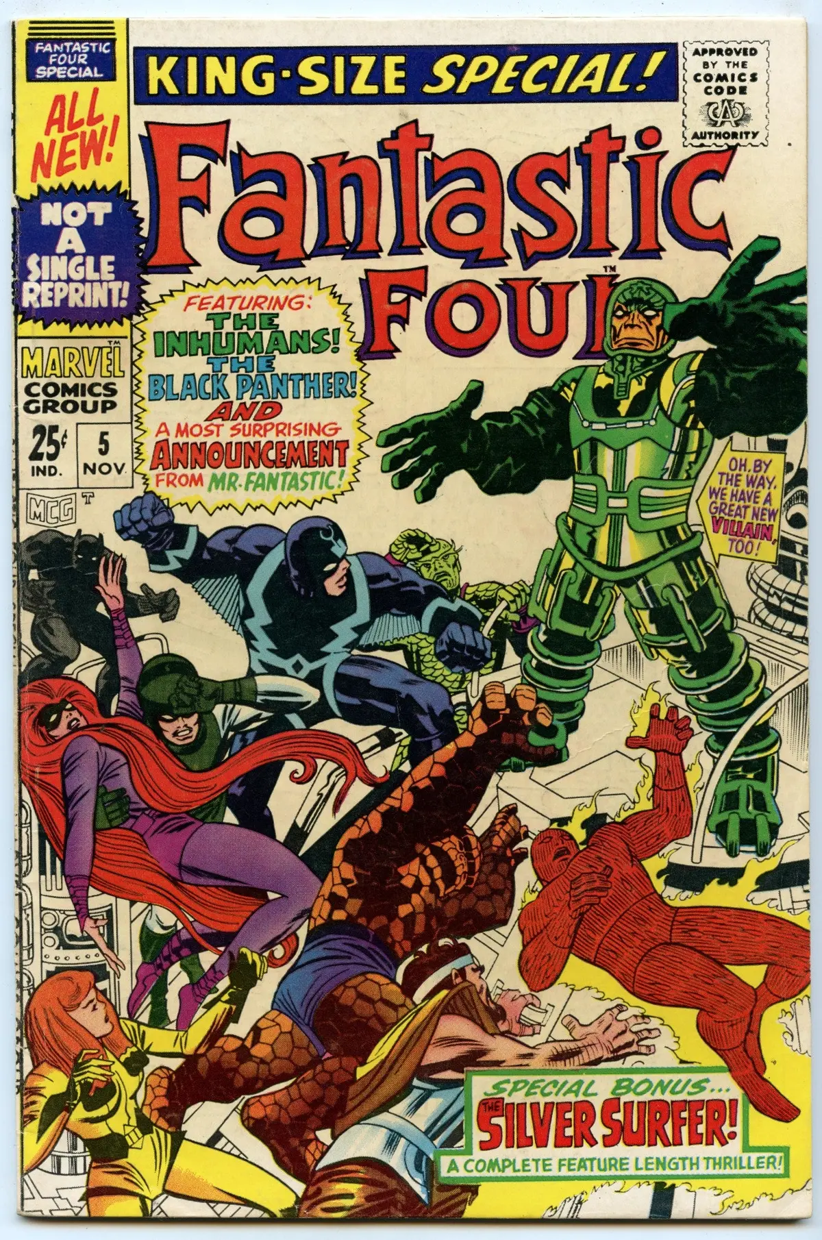 Fantastic Four King-Size Special 5 (Nov 1967) Fi (6.0) - 1St App. Psycho Man 1