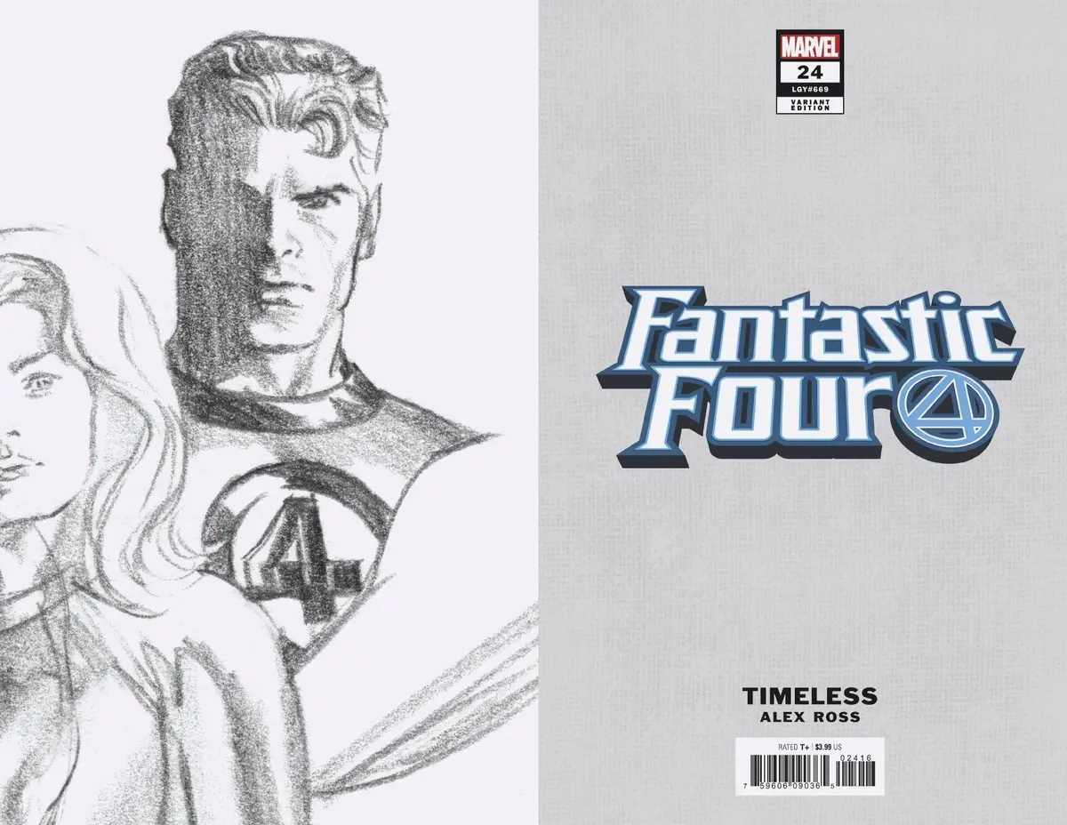 Fantastic Four #24 Mr Fantastic Timeless Virgin Sketch Var 1
