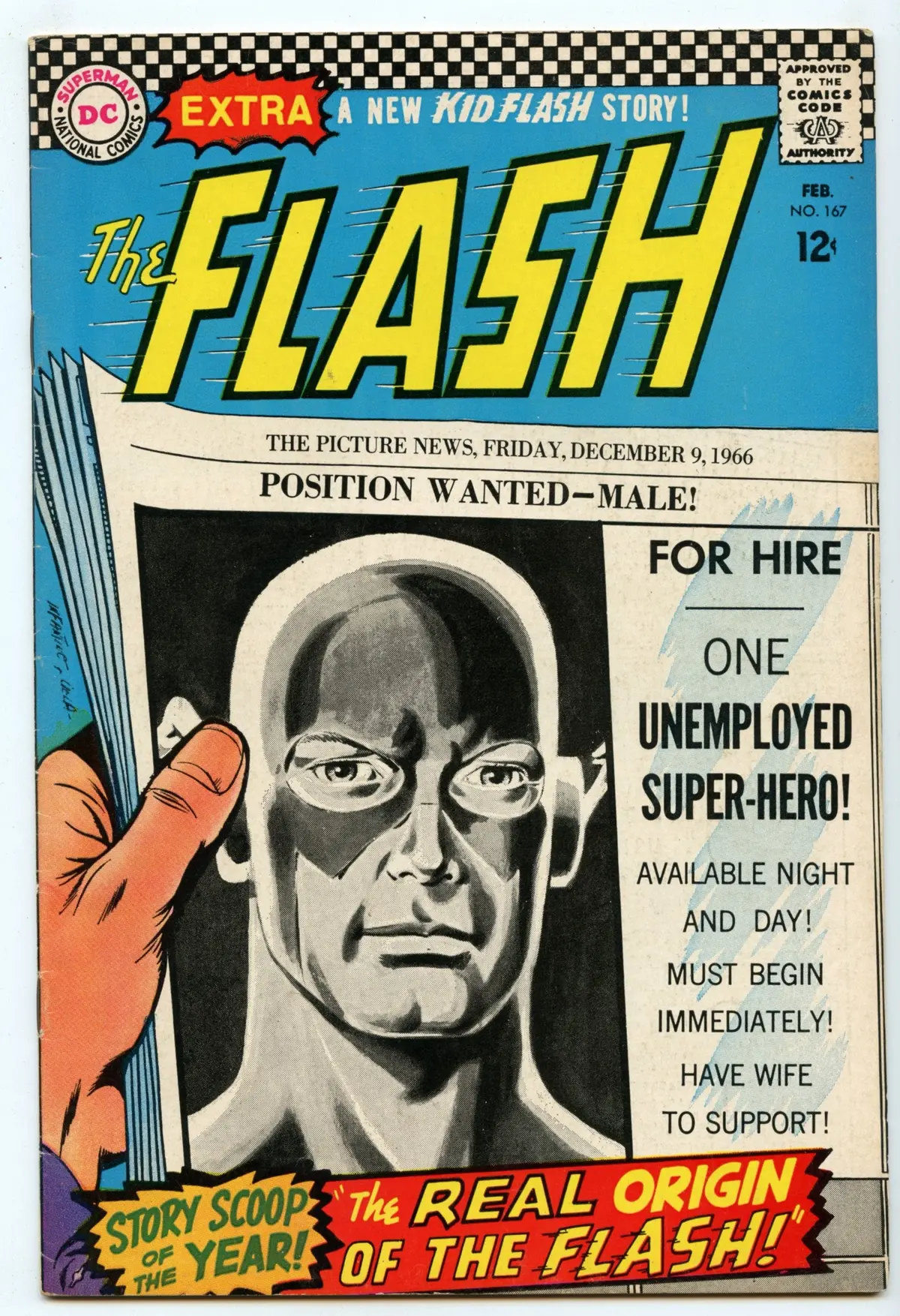Flash 167 (Feb 1967) Fi/Vf (7.0) 1