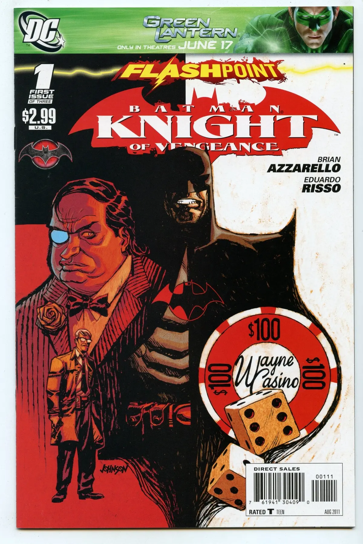 Flashpoint: Batman Knight Of Vengeance 1 (Aug 2011) Nm- (9.2) - 1St Thomas Wayne 1
