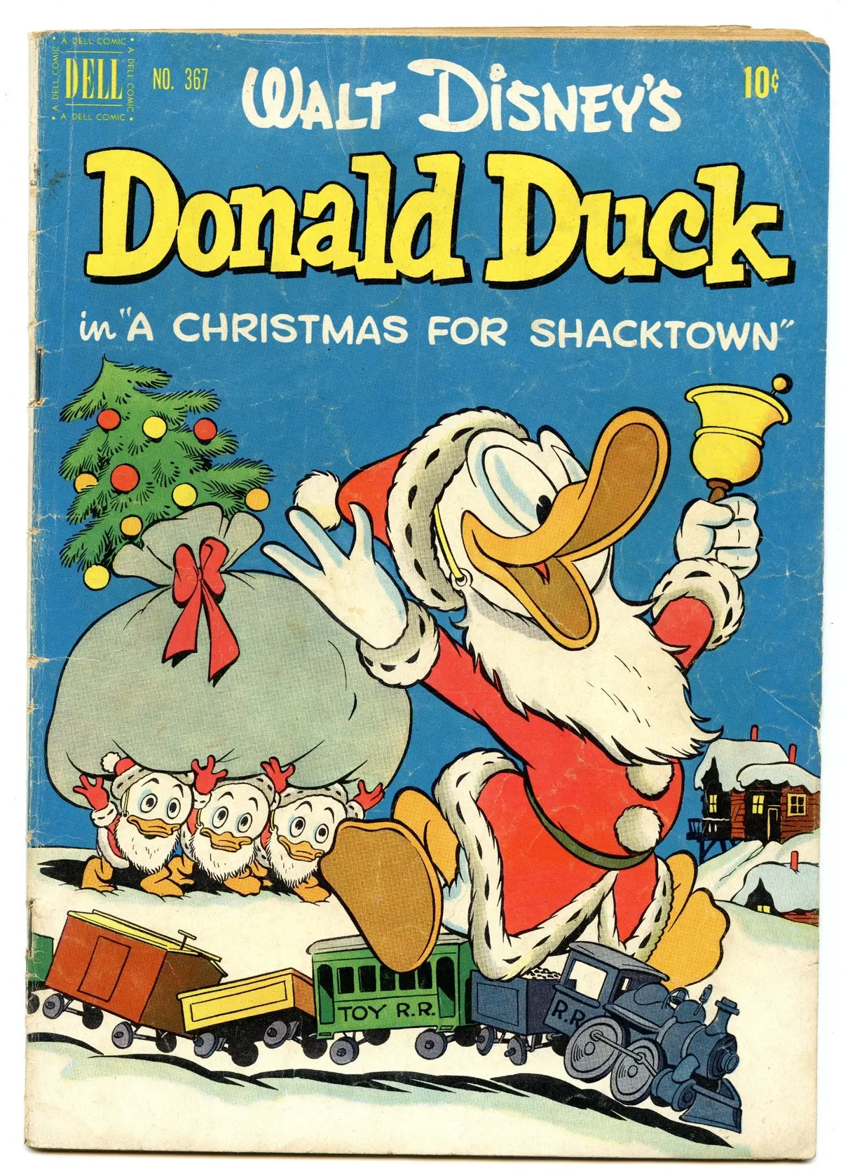 Four Color 367 (Jan 1952) Vg (4.0) - Donald Duck In A Christmas For Shacktown 1